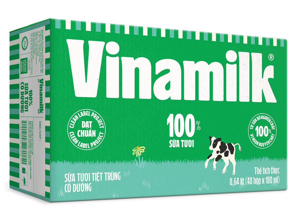 Sữa tươi vinamilk con bò 100%