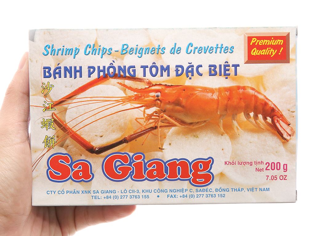 Phồng tôm sa giang trắng 200g